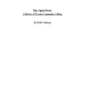 دانلود کتاب The open door : a history of Tacoma Community College