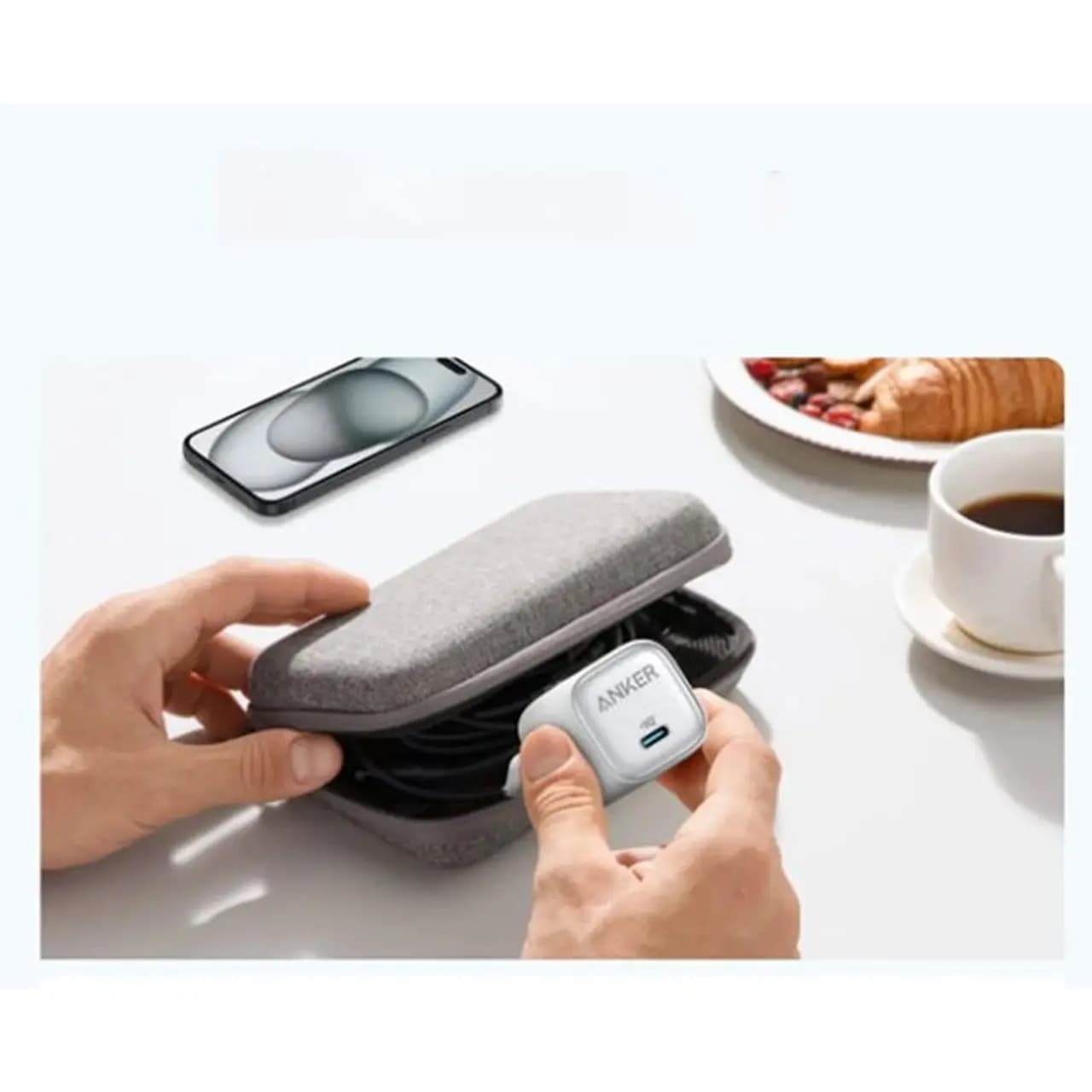 شارژر دیواری PD و فست تک پورت Anker مدل A2699L21 20W – سفید (گارانتی 6 ماهه ایویز) — تصویر ۱۰