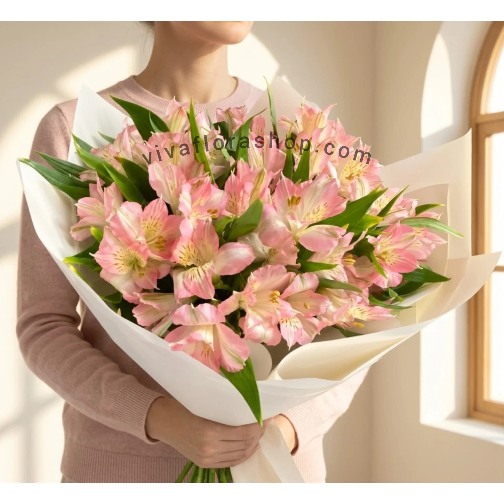 دسته گل 10 شاخه آلسترومریا (روز مادر)