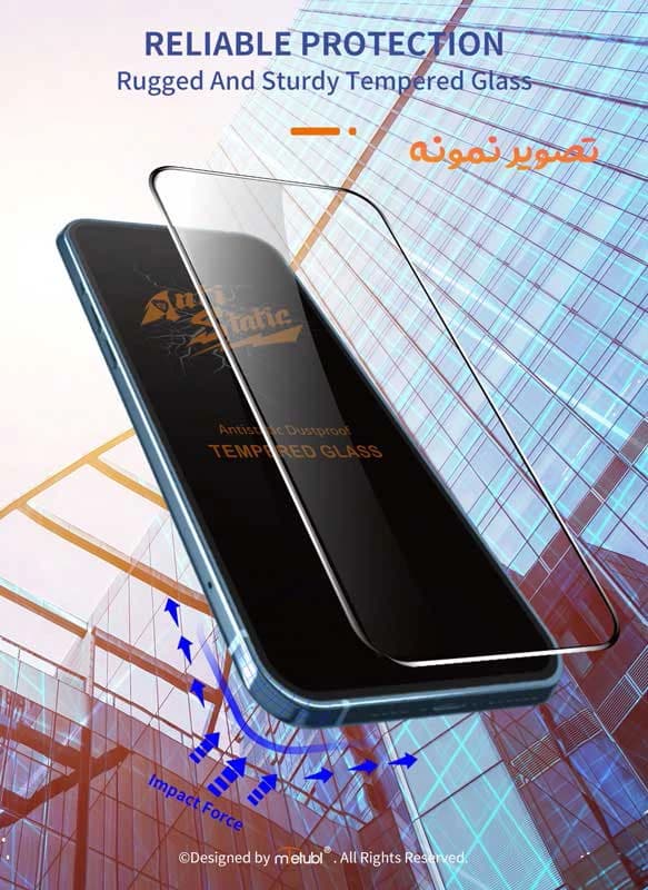 گلس شیشه ای Nothing Phone 2a Plus مارک Mietubl مدل Anti-Static — تصویر ۲