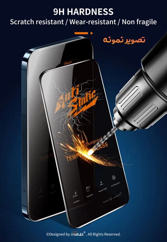 گلس شیشه ای Nothing Phone 2a Plus مارک Mietubl مدل Anti-Static — تصویر ۷