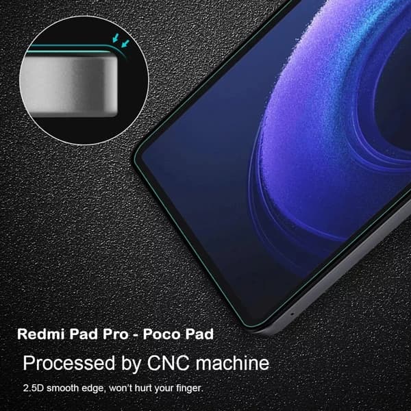 گلس شیشه ای شفاف تبلت Xiaomi Poco Pad — تصویر ۴