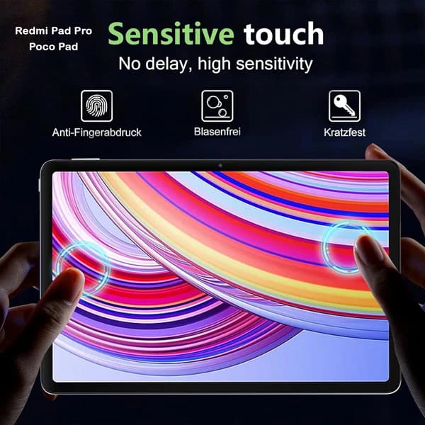 گلس شیشه ای شفاف تبلت Xiaomi Redmi Pad Pro — تصویر ۷