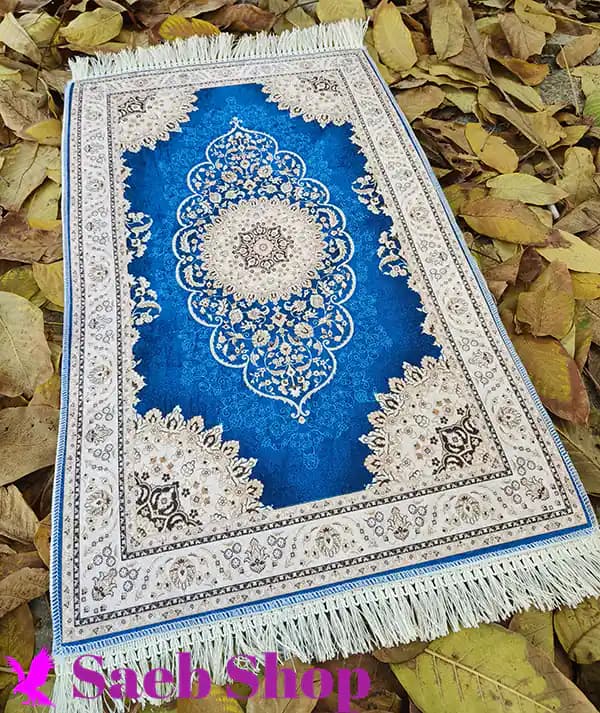 فرش کلاسیک ترنج کوچک به همراه لچک | فرش صائب | کد : h148 (عکس محصول قدیمی است)