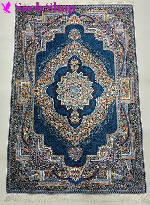 فرش کلاسیک لچک شلوغ | فرش صائب | کد : h551 (عکس محصول قدیمی است)