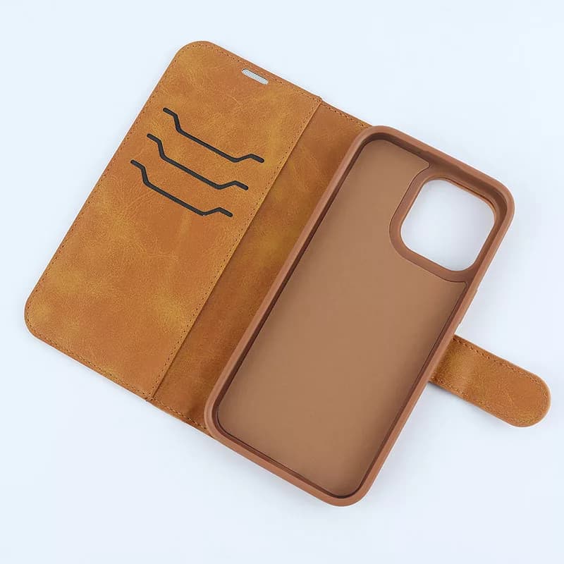 کیف کلاسوری مدل چرمی مگنتی مناسب برای گوشی موبایل اپل Iphone 14 ProMax — تصویر ۲