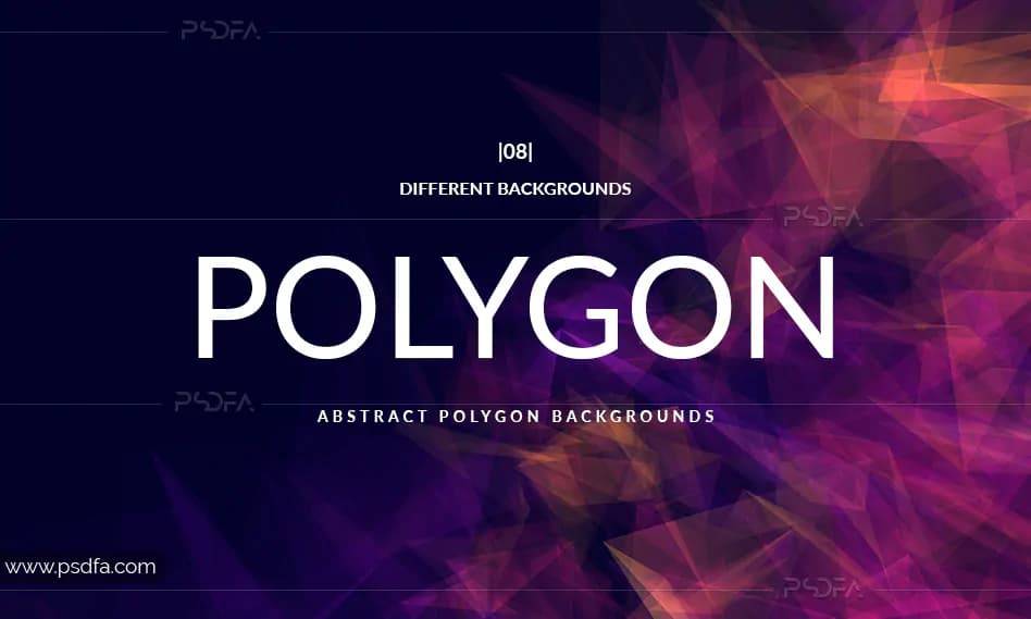 بک گراند انتزاعی اشکال مثلثی و هندسی – Abstract Polygon Backgrounds