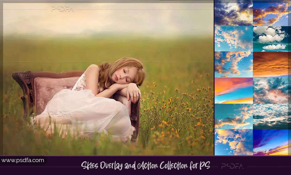 افکت و بک گراند آسمان با کیفیت بالا – Skies Overlay