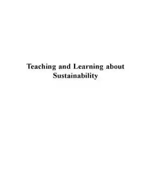 دانلود کتاب Teaching and learning about sustainability