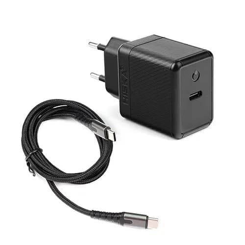 گان شارژر دیواری هیسکا | wall charger H-119 GAN Hiska