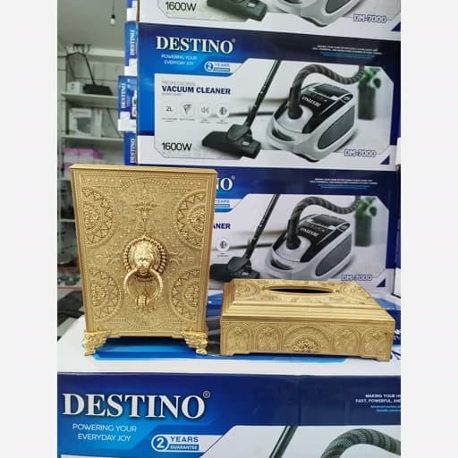 سطل زباله و جا دستمال کاغذی کامنا مدل 13144490