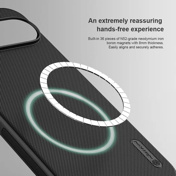 قاب ضد ضربه مگنتی Google Pixel 9 Pro XL مارک نیلکین مدل Super Frosted Shield Pro Magnetic — تصویر ۳