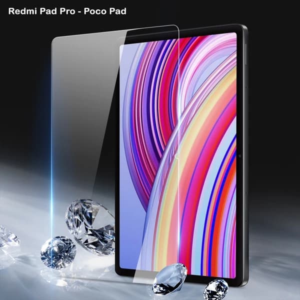 گلس شیشه ای شفاف تبلت Xiaomi Redmi Pad Pro 5G — تصویر ۲