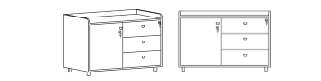 فایل و کشو نیلپر مدل ODF-557-V