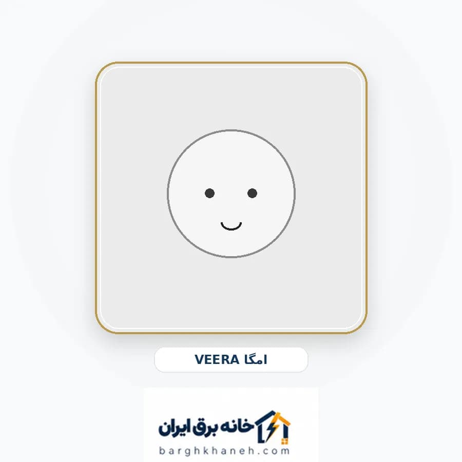 پریز ارت محافظ دار با پشتی سرامیکی ویرا مدل امگا
