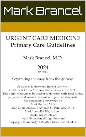 و دانلود نسخه کامل کتاب زبان اصلی Urgent Care Medicine Primary Care Guidelines: 2024, 16th Annual Edition, Version 1 PDF | دانلود کتاب خارجی