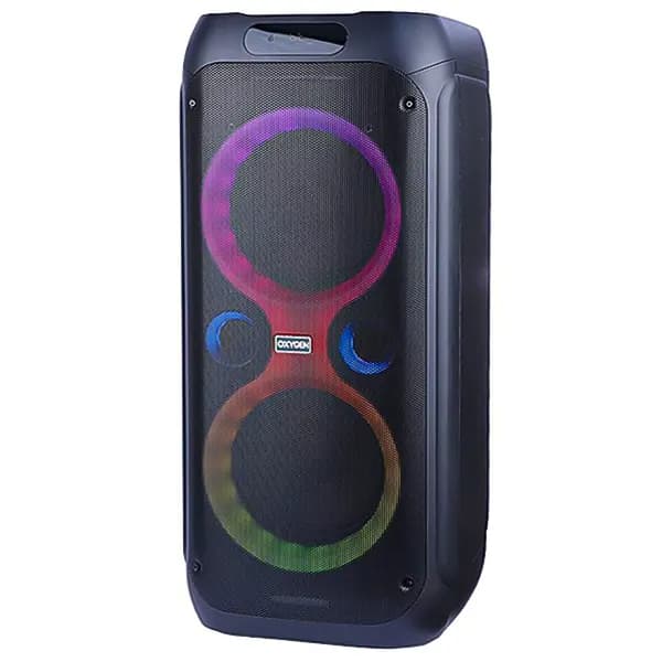 اسپیکر پارتی باکس 80 وات اکسیژن مدل AX-104 دارای پاور بانک — تصویر ۳
