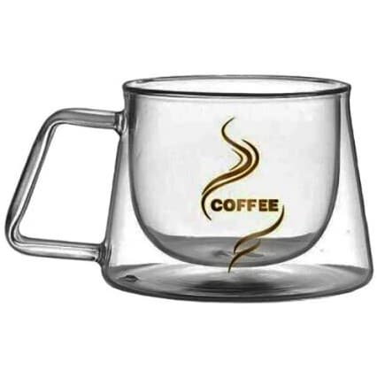 ماگ دوجداره طرح کافی کد B395
