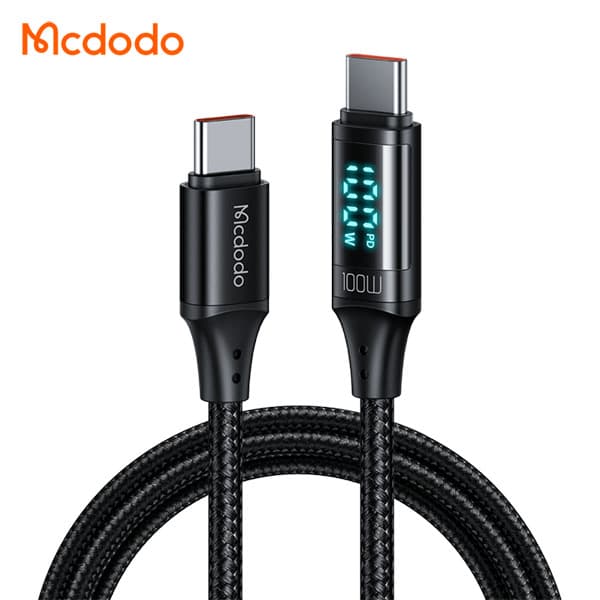 کابل شارژ و انتقال داده تایپ سی به تایپ سی مک دودو مدل MCDODO CA-1100 طول 120 سانتيمتر