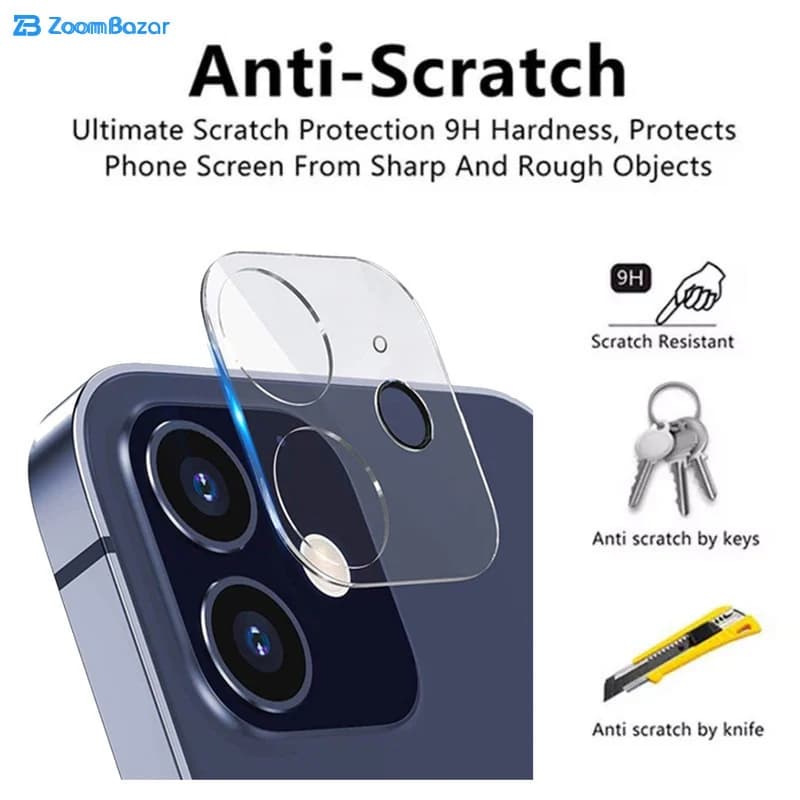 محافظ لنز دوربین بوف مدل Clear مناسب برای گوشی موبایل اپل Iphone 12 Mini — تصویر ۳