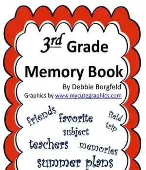 دانلود کتاب 3rd Grade Memory Book for End of Year Using Reading/Writing Skills