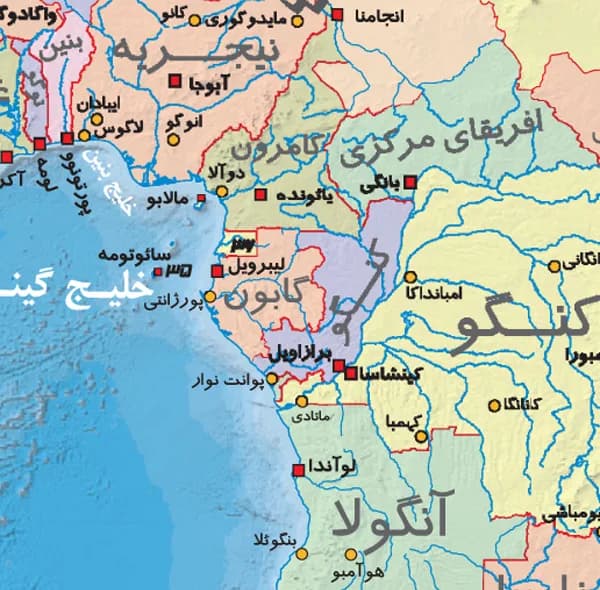 نقشه انتشارات گیتاشناسی نوین مدل جهان امروز کد AL1649 — تصویر ۳