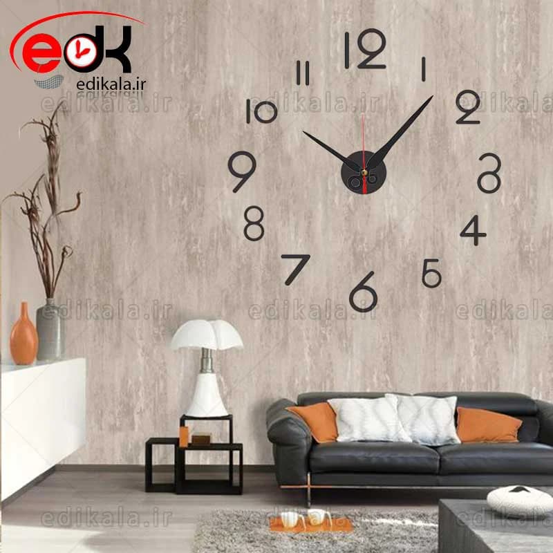 ساعت دیواری فانتزی طرح لیدیا در رنگ و ابعاد انتخابی