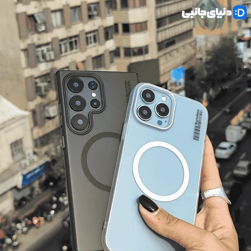 گارد گوشی مگ سیف بارکد پشت مات کد D1111 | دنیای جانبی