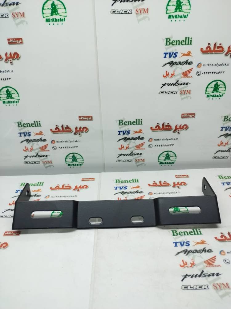 پایه تسمه (ورق) پلاک عقب موتور بنلی 300 دو سیلندر جدید نیوفیس اصلی
