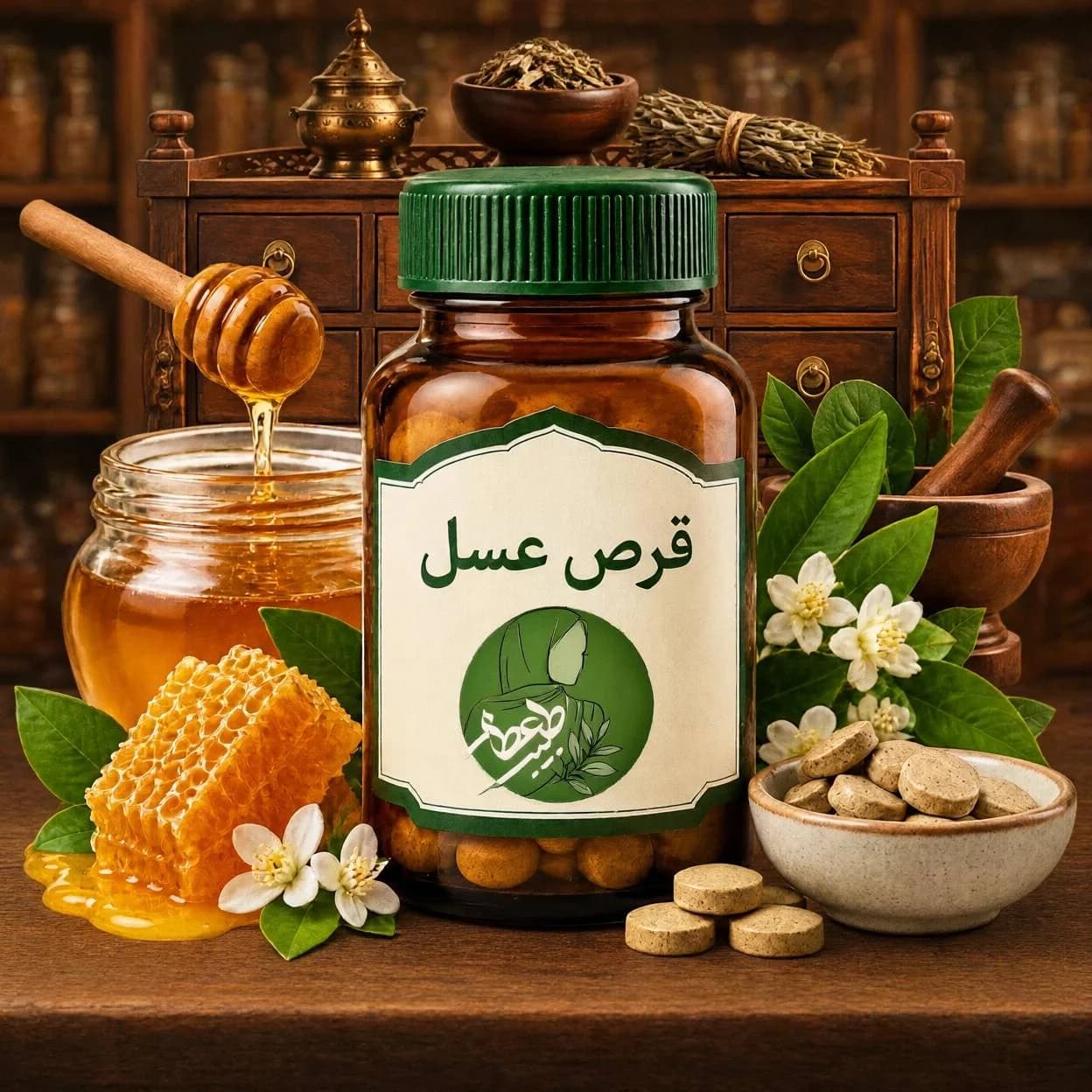 قرص عسل (درمان عفونت)