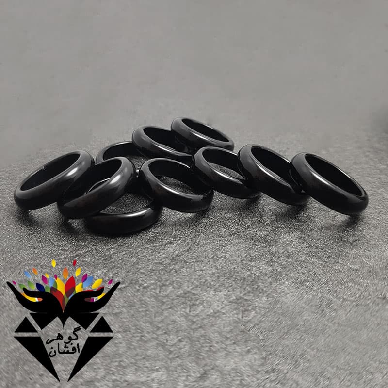 حلقه عقیق سیاه کد R_1110