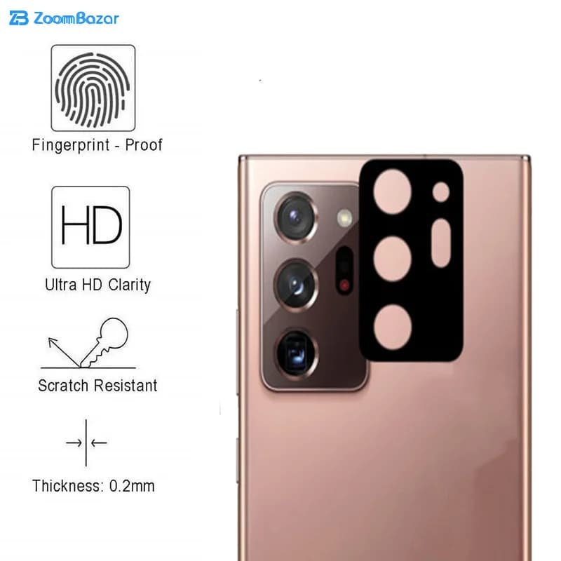 محافظ لنز دوربین بوف مدل 3DColorLenz-G مناسب برای گوشی موبایل سامسونگ Galaxy Note 20 Ultra — تصویر ۳