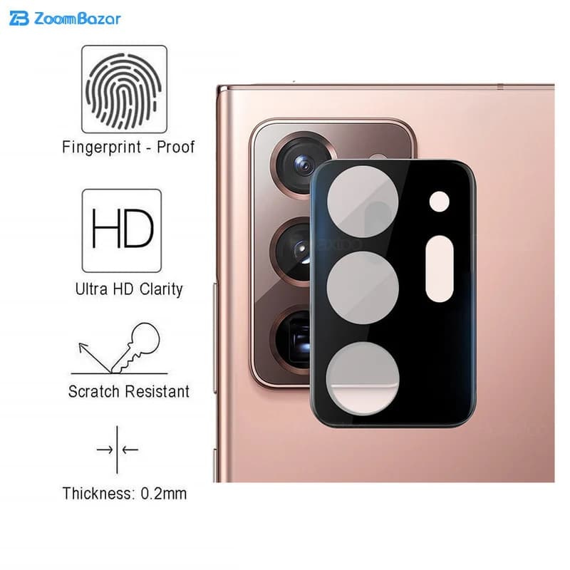 محافظ لنز دوربین بوف مدل 3D مناسب برای گوشی موبایل سامسونگ Galaxy Note 20 Ultra — تصویر ۳