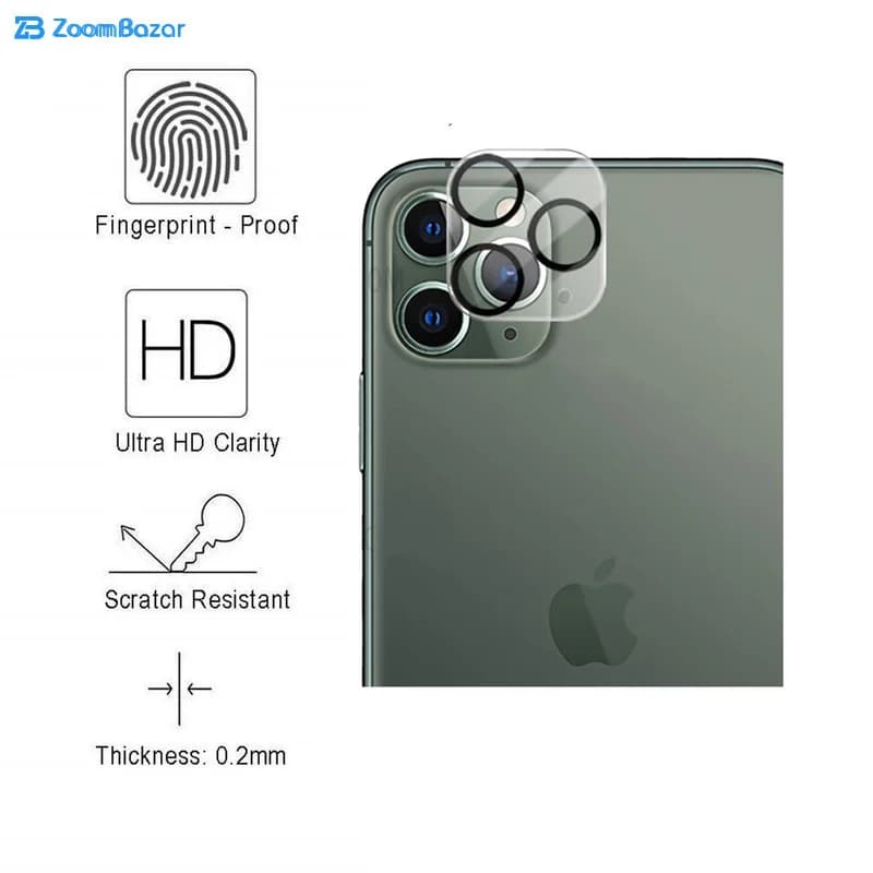 محافظ لنز دوربین بوف مدل 3D Plus مناسب برای گوشی موبایل اپل IPHONE 11 Pro — تصویر ۶