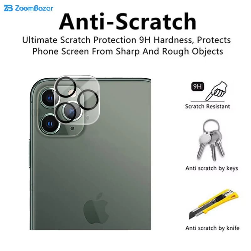محافظ لنز دوربین بوف مدل 3D Plus مناسب برای گوشی موبایل اپل IPHONE 11 Pro — تصویر ۵