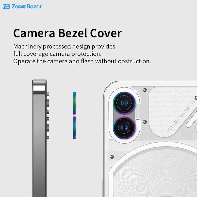 محافظ لنز دوربین بوف مدل HD-ColorLenz مناسب برای گوشی موبایل ناتینگ Phone 1 — تصویر ۷