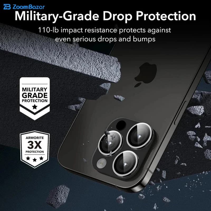 محافظ لنز دوربین بوف مدل HD-ColorLenz مناسب برای گوشی موبایل اپل iPhone 17 Pro Max / 17 Pro — تصویر ۸