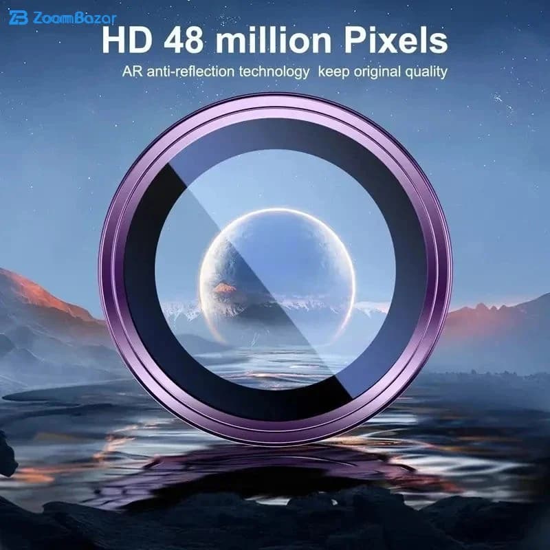 محافظ لنز دوربین بوف مدل HD-ColorLenz مناسب برای گوشی موبایل اپل iPhone 17 Pro Max / 17 Pro — تصویر ۷