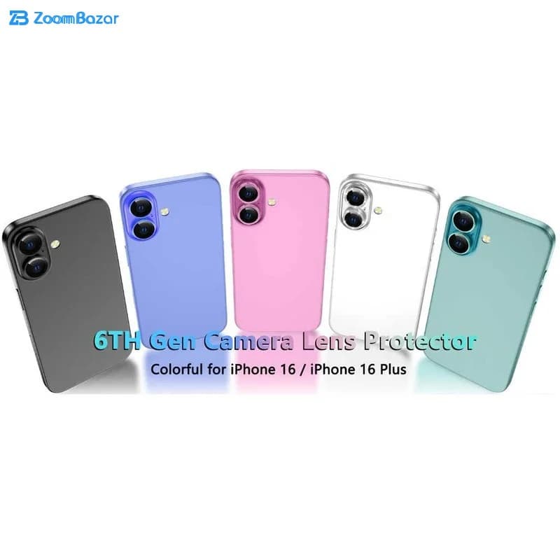محافظ لنز دوربین بوف مدل HD-ColorLenz مناسب برای گوشی موبایل اپل iPhone 16 / 16 Plus — تصویر ۴