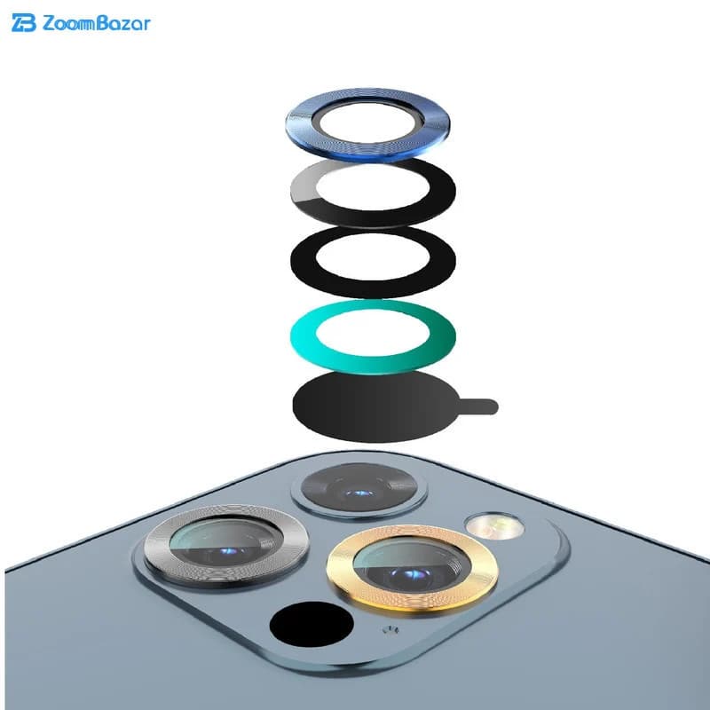 محافظ لنز دوربین بوف مدل HD-ColorLenz-G مناسب برای گوشی موبایل اپل Iphone 12 Pro / 11 Pro Max — تصویر ۶