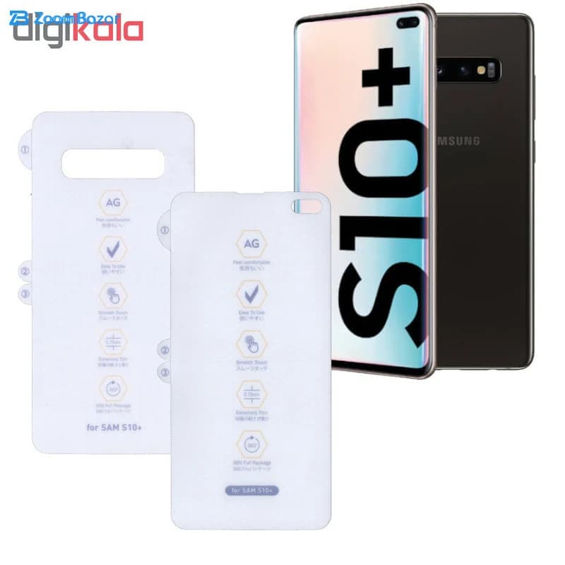 گلس و پشت گوشی بوف مدل HgM15 مناسب برای گوشی موبایل سامسونگ Galaxy S10 Plus — تصویر ۶