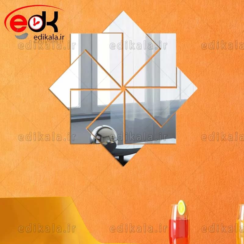 اینه دکوراتیو دیواری فانتزی طرح نور در پنج رنگ