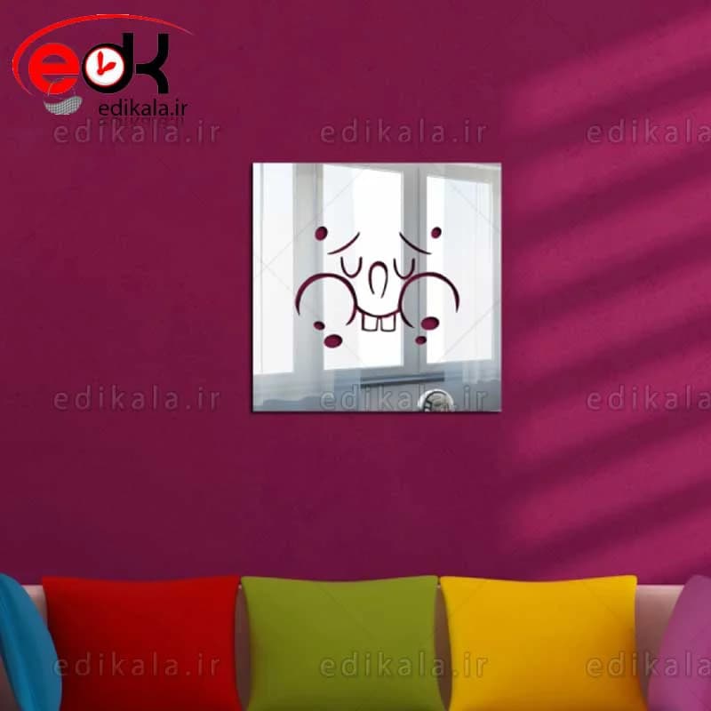 اینه دکوراتیو دیواری فانتزی طرح باب اسفنجی در جنس و ابعاد انتخابی