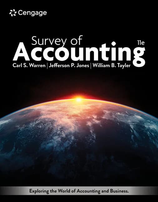 و دانلود نسخه کامل کتاب Survey of Accounting 11th edition – original pdf