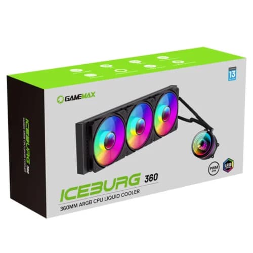فن خنک کننده CPU گیم مکس GameMax Iceburg 360 Infinity BL ARGB — تصویر ۳