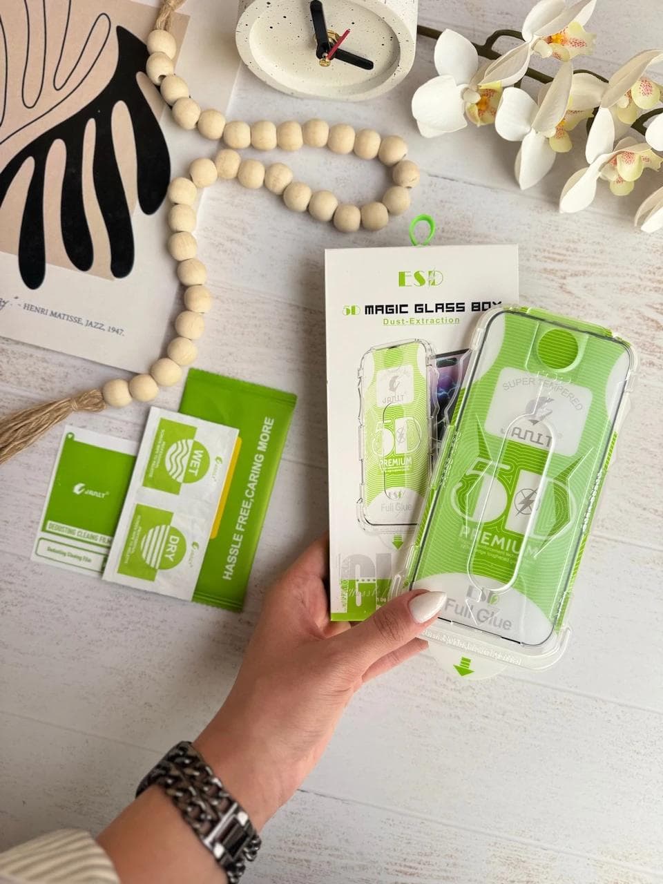 گلس کیت دار آسان نصب Magic Glass Box (کدa0217) مناسب برای iPhone 17 — تصویر ۷