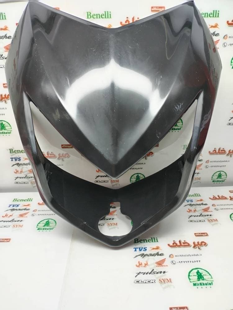 قاب (فلاپ) کنسول بلوری چراغ موتور تریل فلات پرواز طرح crf سی ار اف مشکی