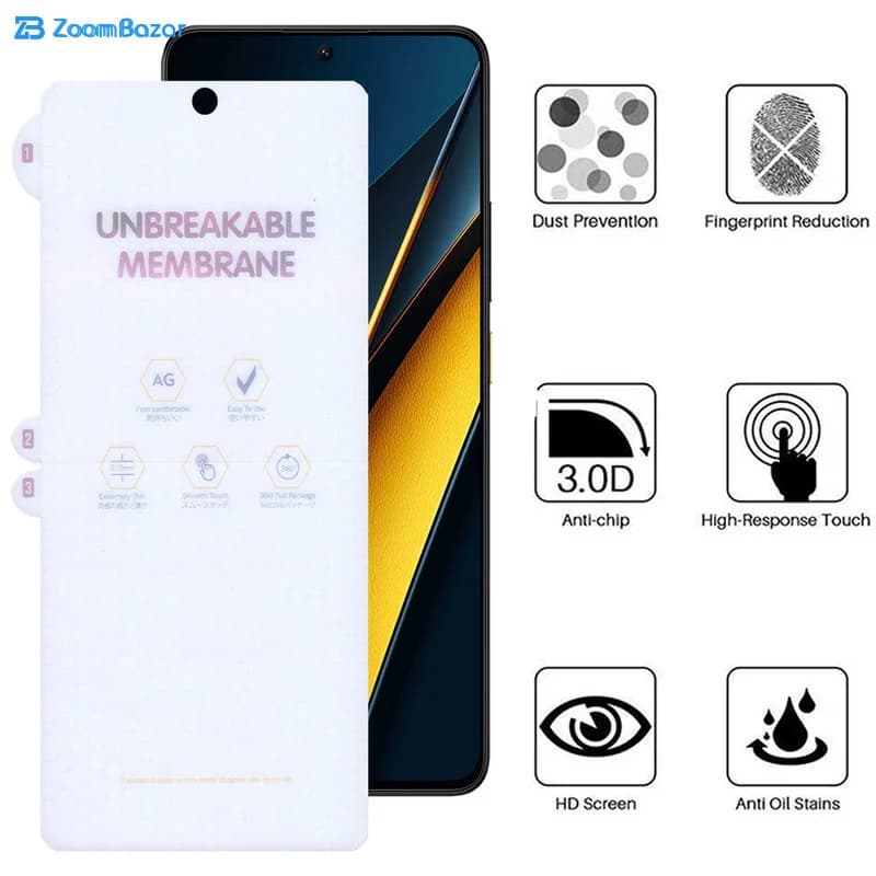 گلس مات بوف مدل Hydrogel-Matte مناسب برای گوشی موبایل شیائومی Poco X6 Pro / X6 / M6 Pro 4G — تصویر ۳