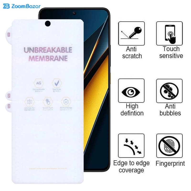 گلس مات بوف مدل Hydrogel-Matte مناسب برای گوشی موبایل شیائومی Poco X6 Pro / X6 / M6 Pro 4G — تصویر ۷