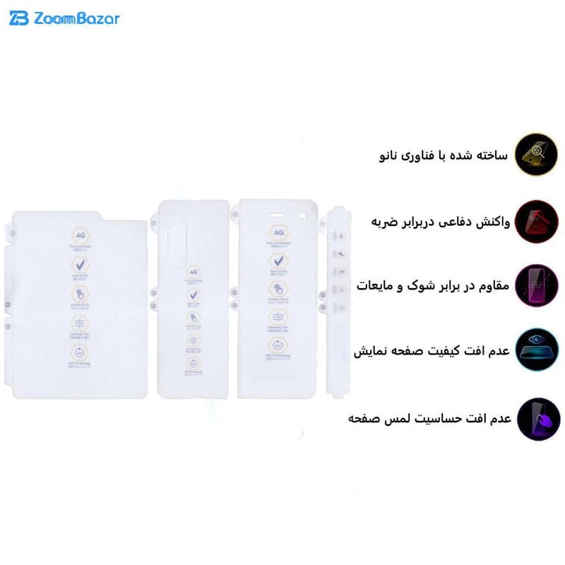 گلس مات بوف مدل HgM15 مناسب برای گوشی موبایل سامسونگ Galaxy Zfold1 — تصویر ۴
